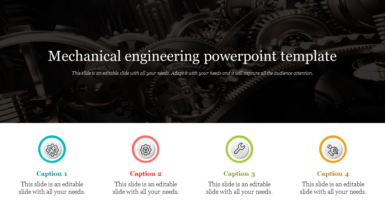 Best Mechanical Engineering PowerPoint Template Design